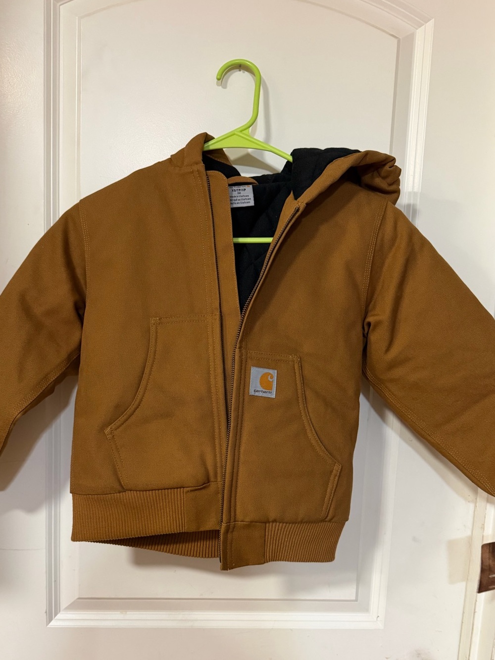 Carhartt Kids Carhartt Brown Hooded Work Jacket
